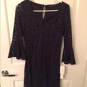 New with tags Navy floral above knee dress